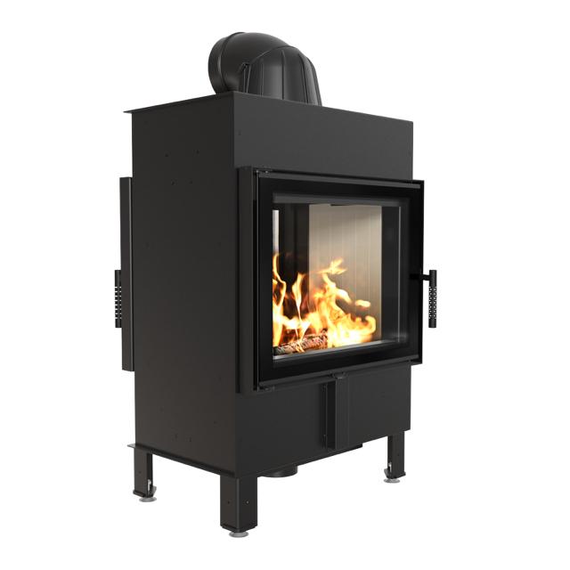 Steel fireplace KRATKI LUCY TUNNEL 12 kW Ø 200