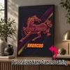 Custom Name Brisbane Broncos 5D Diamond Painting Personalized Full Drill Diamond Art Kit Gift