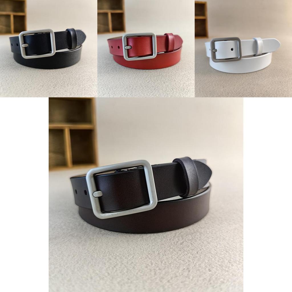 Vintage Leather Waist Belt For Women With Durable Alloy Closure