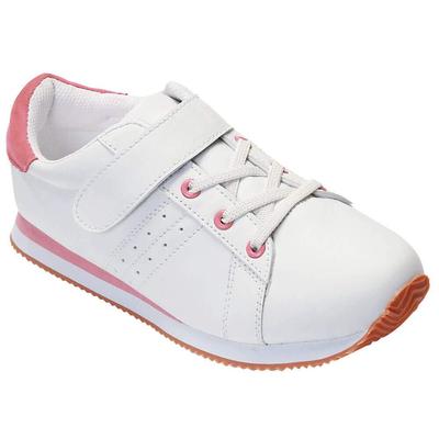 Nursery Suede-Like Classy Shoes with Belt, Lightweight, Elastic Waist, for Nursing, Care, and Hospital Use, Size 23, Pink, 2819211A