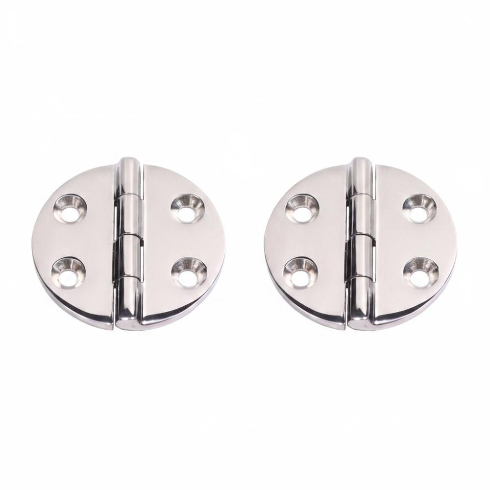 

2pcs Heavy Duty Round Hinge Solid Cast 316 Stainless Steel Hinges Marine Equipment