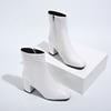 Divatos női cipők Női bokacsizmák 2024 Oldalsó cipzáras Sztreccs Közepes sarok Plusz méret Rövid csizmák Divatos női cipők 35-42
