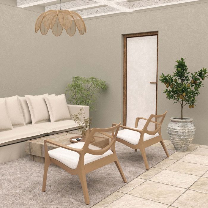 Brise bise 70x200 cm CELIA blanc, par Soleil d'Ocre