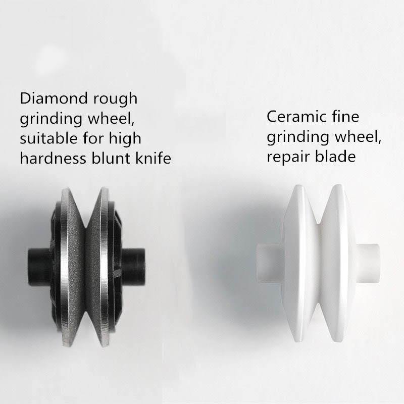 Xiaomi Youpin Huohou Sharpen Stone Brousky s dvojitým kotoučem Brousky na brusky K-nife Nástroj pro rychlé ostření Grindstone Kuchyňské nástroje
