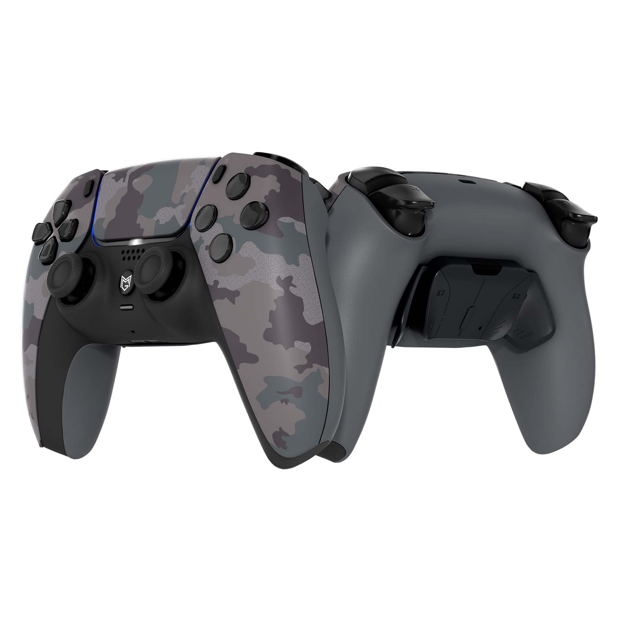 

Custom PS5 PC with rear remapping lightweight ideal for FPS rear [MERKA.G] controller, compatible, compatible, paddles, function, type, (gray, 4) сірий колір