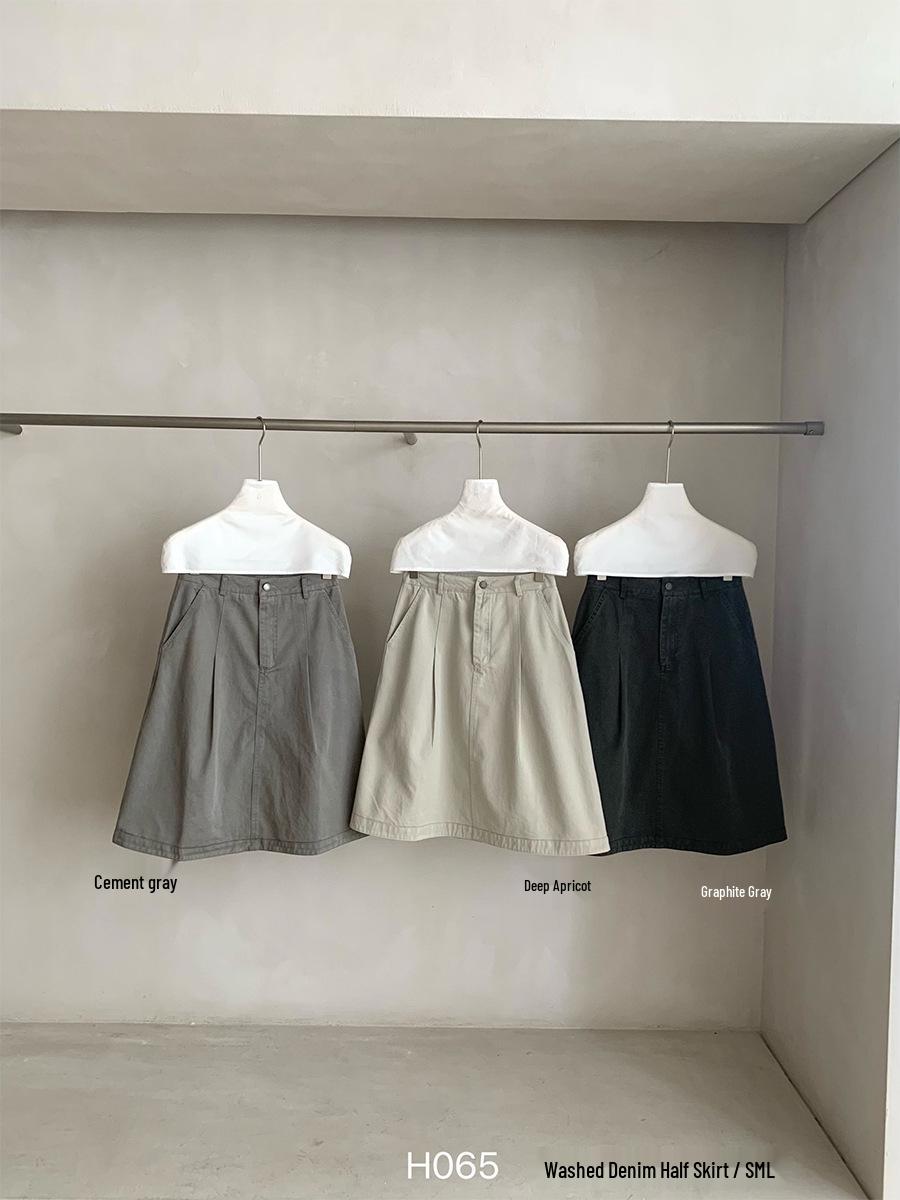 Sunai High-Waisted Solid Umbrella Midi Skirt: 2026 A-Line Slim Fit Style Medium
