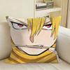 Yuru Anime Yomi no Tsugai Square Sofa Pillow Cover Solid Color Living Room Home Decor Cushion Case