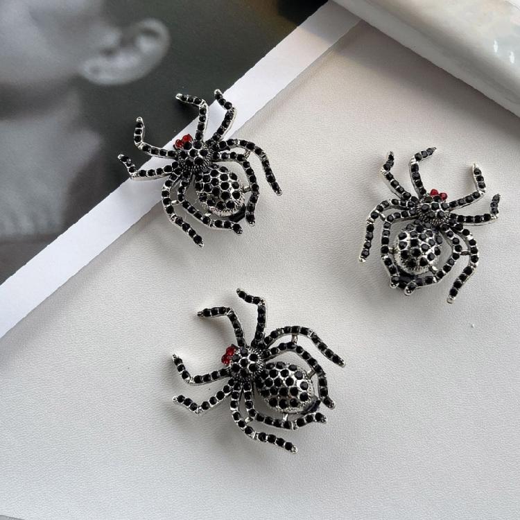 Spinnen Haarspange Strass Haarnadel Punk Halloween Duttbüschel Haarspange