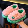Children's cotton slipper bag heel boys winter 2024 new cotton tow baby indoor home cotton shoes girls hair slippers