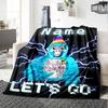 Customiz Name Personality Gorilla Tag Blanket Soft &Warm Sofa Office Bed Travel Lunch Break Blanket, Gift Suitable All Seasons