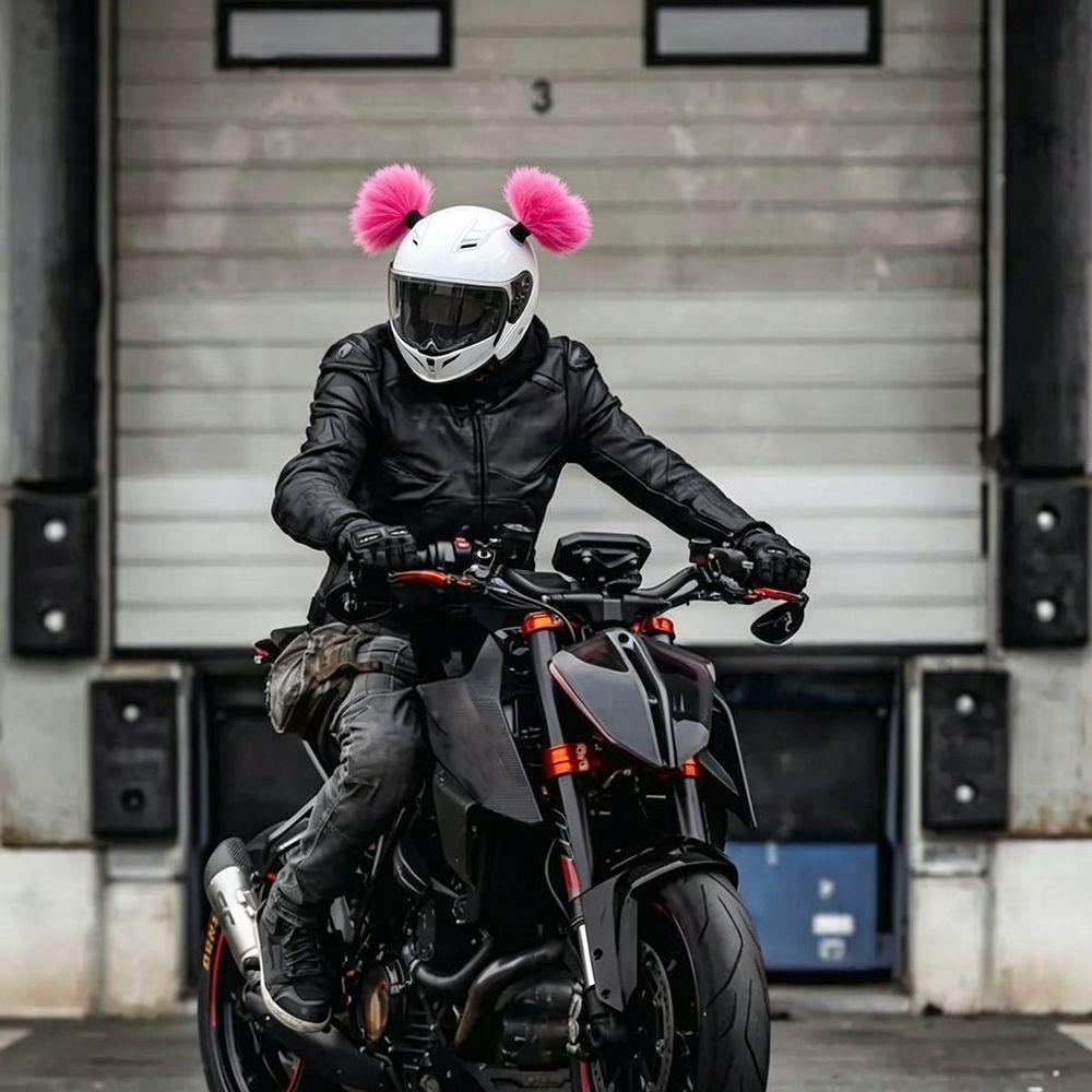 2 ks/Sada Samolepicí copánky na motocyklovou helmu pro motocyklovou cyklistiku lyžování