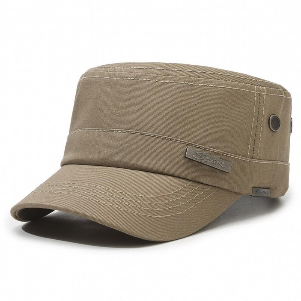 Fashion Sunscreen Cadet Hat Adjustable Anti-Uv Baseball Cap Casual Cotton Flat Top Hats Fishing