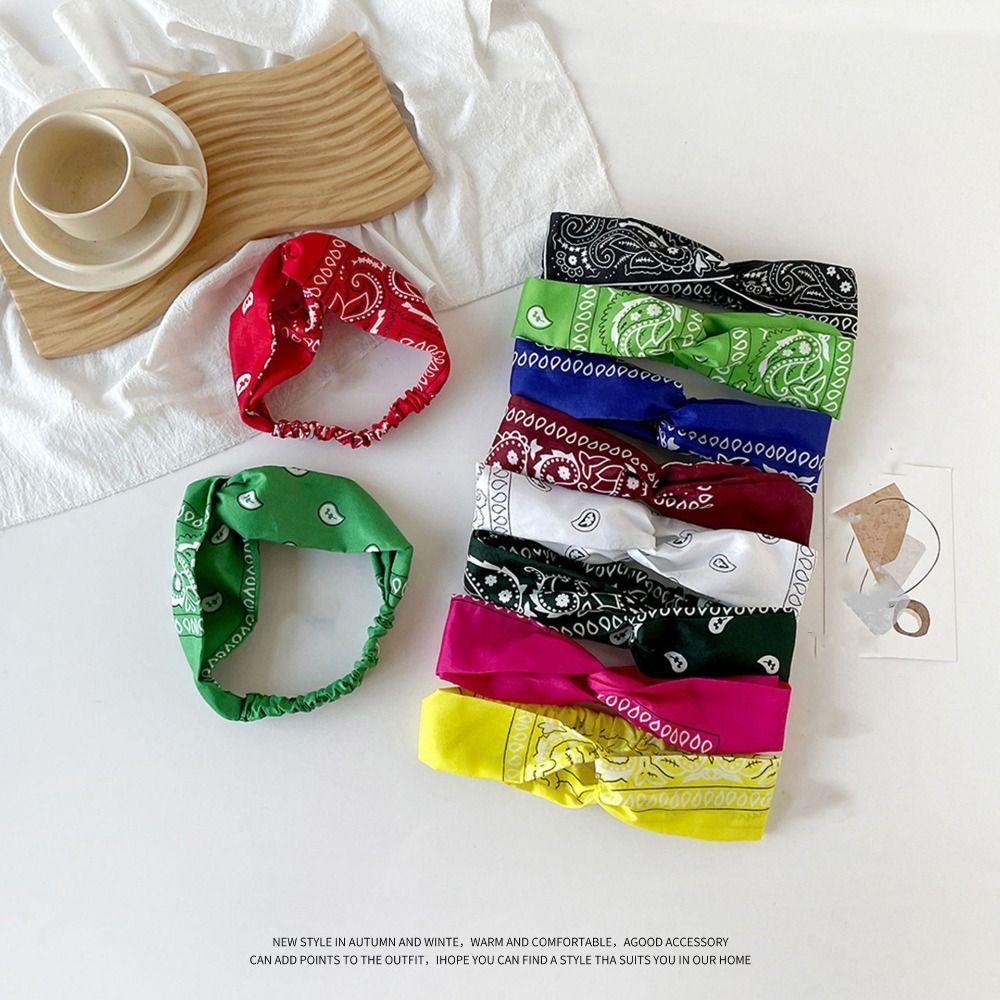 Boho Boho Knot Turbans Headwrap Ethnic Style Bandanas Elastic Headband Hiking