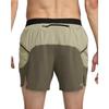 Nike Dri-Fit 5" Brief-Lined Running Shorts Solid Logo Print Drawstring Sports Shorts Men shorts Olive-Green DV9311-222