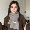 New Knitted Short Scarf for Women in Autumn and Winter Wool Soft and Skin Friendly Scarf for Students  Korean Version Male Couple Versatile