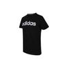 Adidas Retro American Logo Print Moisture-Wicking T-Shirt Men Tops Black EI4713