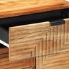 Bedside Cabinet in Brown 50 x 33 x 60 cm Solid Acacia Wood