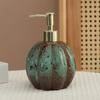 Pumpkin Ceramic Hand Soap Dispenser Bottle for Hotel Bathrooms Multi-Functional Storage Bottle for Shampoo and Body Wash At Home