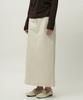 Leopeusaideuhwaiteulabel Slit Long Skirt Ivory