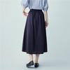 Giordano Women's Cotton Linen Pleated A-line Skirt