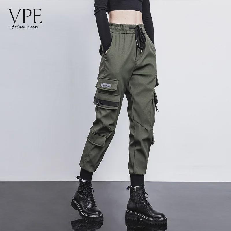 Army Green Women's Casual Loose Overalls - Trendy Street Style Leggings for Outdoor Activities, Neutral Fit