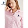 U.S. Polo Assn. Women's Pure Cotton Long-Sleeve Embroidered Shirt