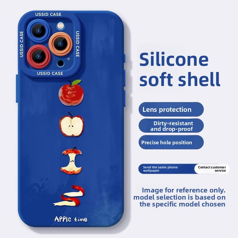 Red Apple iPhone 16 Pro Max Phone Case 17 Pro Full Coverage 17 Air Silicone 16 Shockproof 17 Soft Case TPU