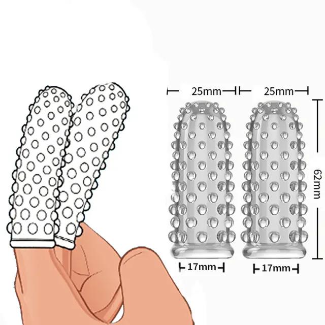 Stimulare Punctul G Maneci pentru degete Masaj clitoris Jucării sexuale pentru femei Inele pentru penis Întârziere sexuală Jocuri de cuplu Întârziere Prezervativ reutilizabil