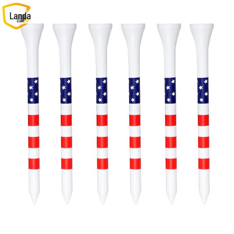 

Landa Colorful Striped Bamboo Golf Tees (100-Pack)