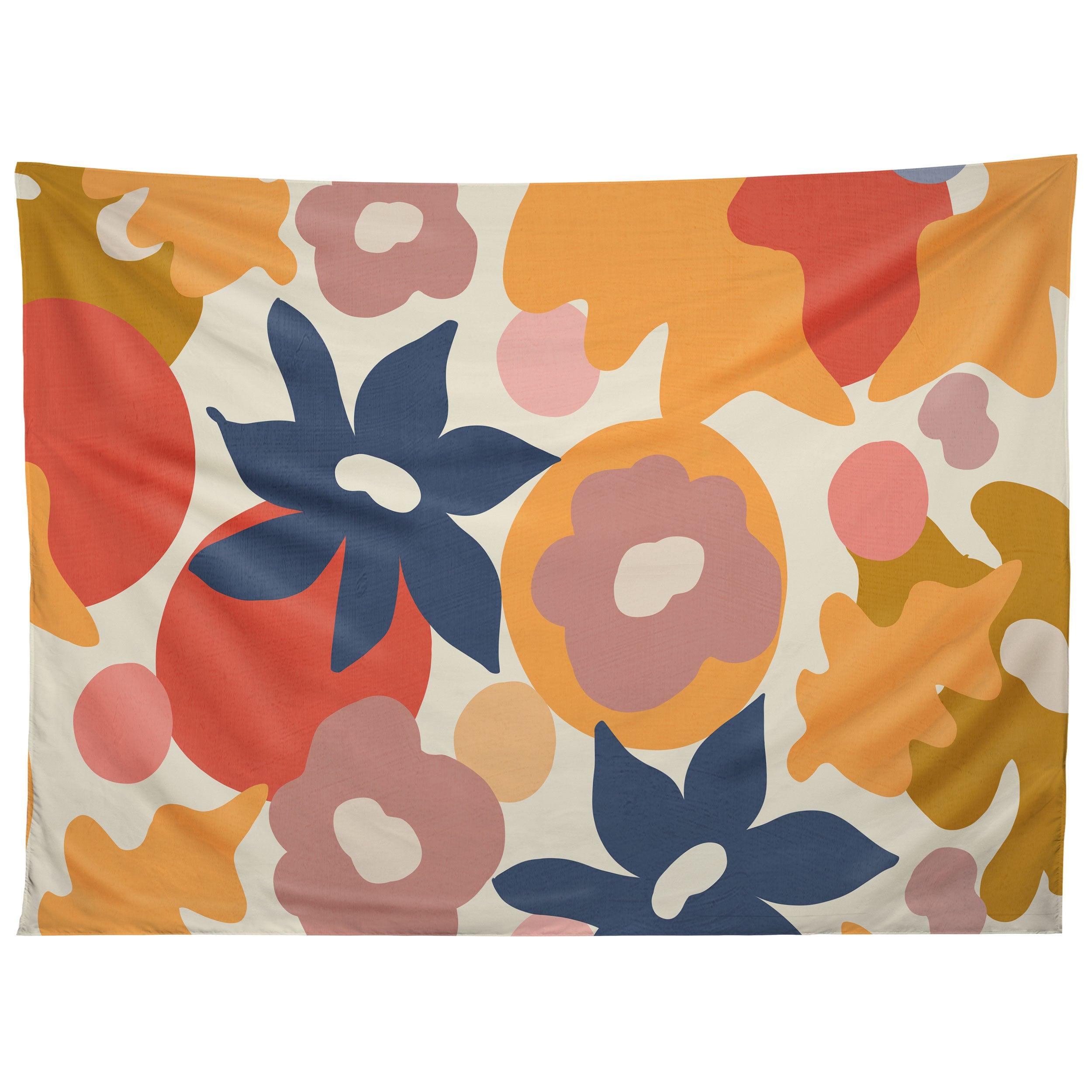 FLOWERS IN SUMMER tapestry 75x100 чёрный