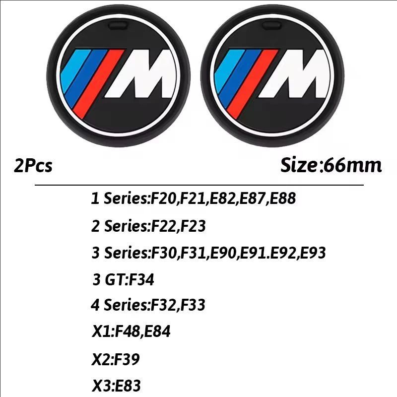 2 Stück Auto Wasserbecher Flaschenhalter Anti-Rutsch Wasserdichte Matte / Aufkleber Für BMW M E46 E39 E90 E36 E60 E34 E30 F30 G20 X1 X2 X3 X5 hkvr74