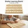 Efficient Braille Learning Board Thickened Tactile Letter Number Panel  Blind Children Learning