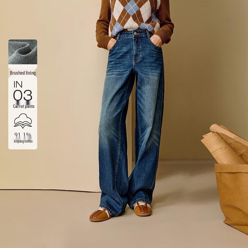 

INMAN Женские ретро джинсы-гарем морковь с высокой талией 28