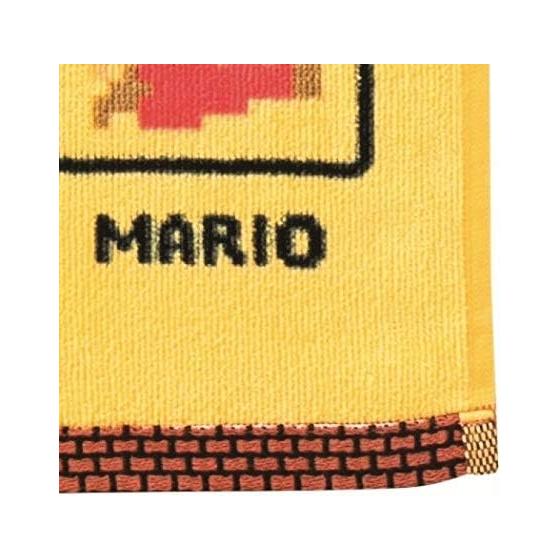 Marushin Face Towel Nintendo Mario 34 x 80cm Dot Icon 100% Cotton 4485003800