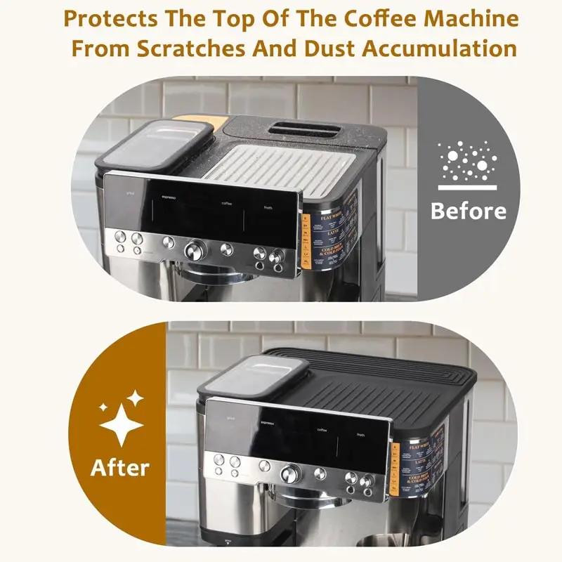 Coffee Top Mat for Ninja ES601 Luxe Espresso Coffee Machine Anti-Slip Waterproof Heat-Resistant Silicone Cover Cafe Accessories