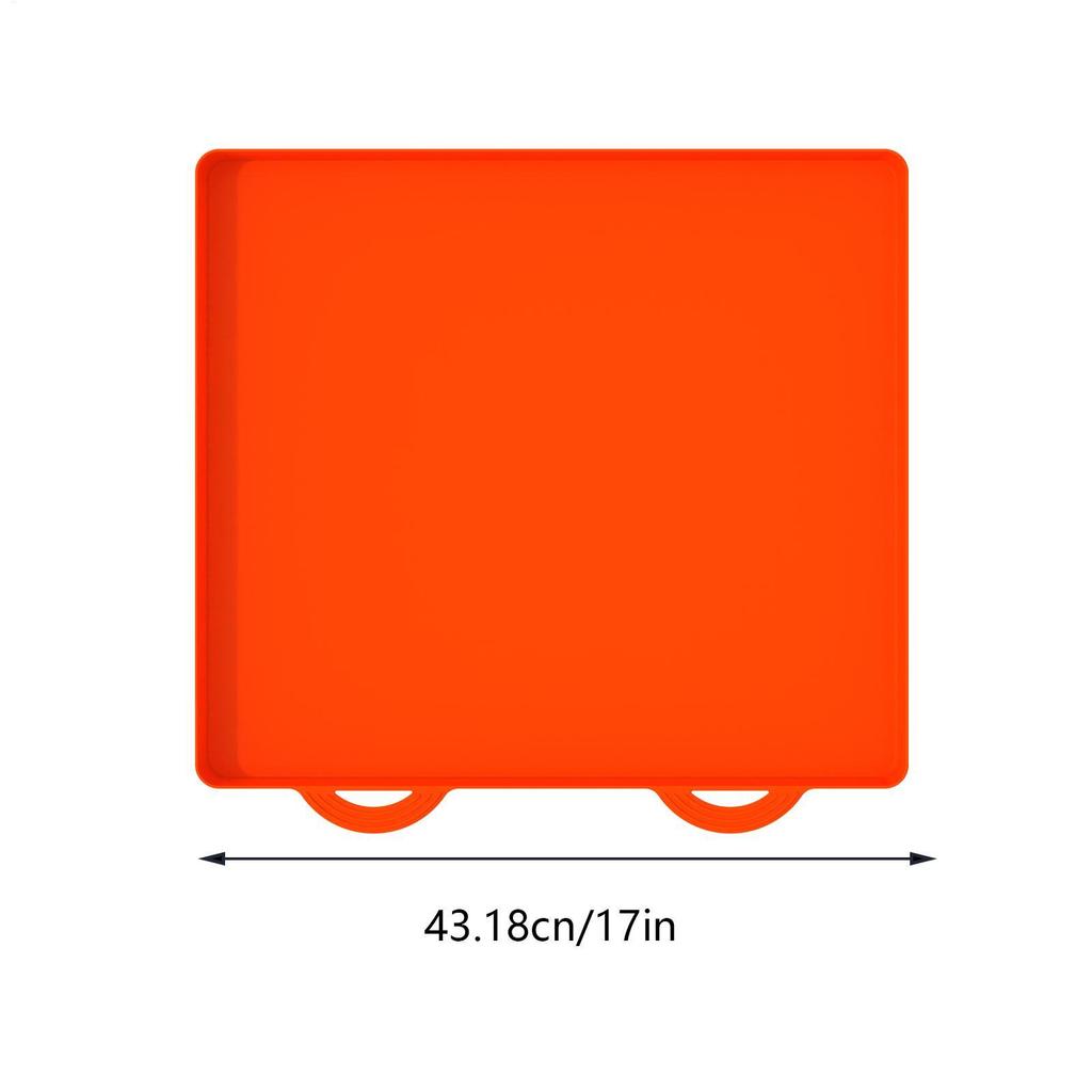 Griddle Grill Mat Reusable Nonstick Silicone BBQ Mat Grill Accessories Multifunctional Barbeque Mats 17 Inches for Restaurant