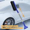 Deicing Wiper Brush with Anti-Fatigue Foam Handles Double-Headed Design Adjustable Length Snow Brush