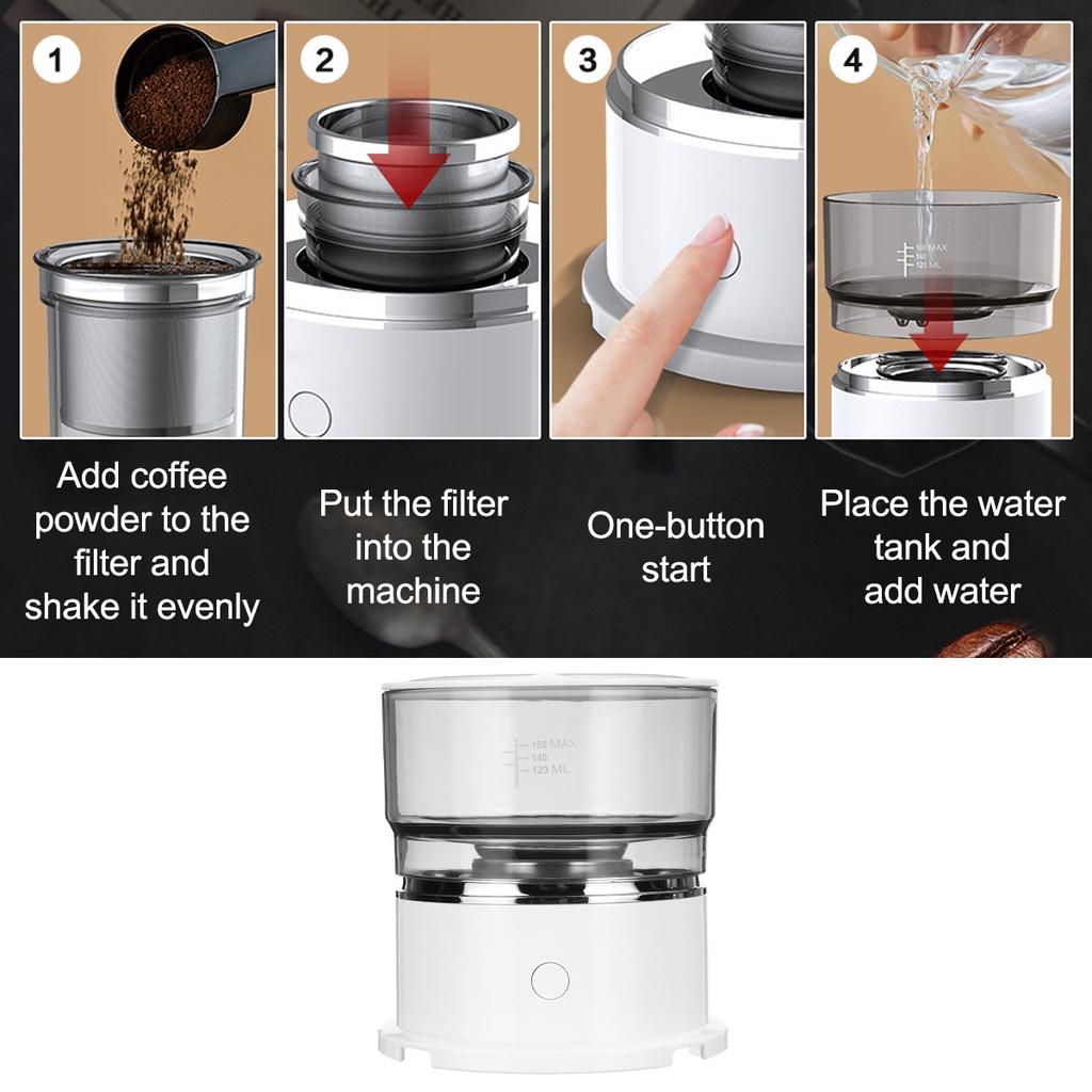 Neue Tragbare Smart Automatische Tropfkaffeemaschine Elektrische Kaffeekanne Handaufbrüh-Kaffeemaschine Für Büro Outdoor Geschenk 100x101.5x70mm