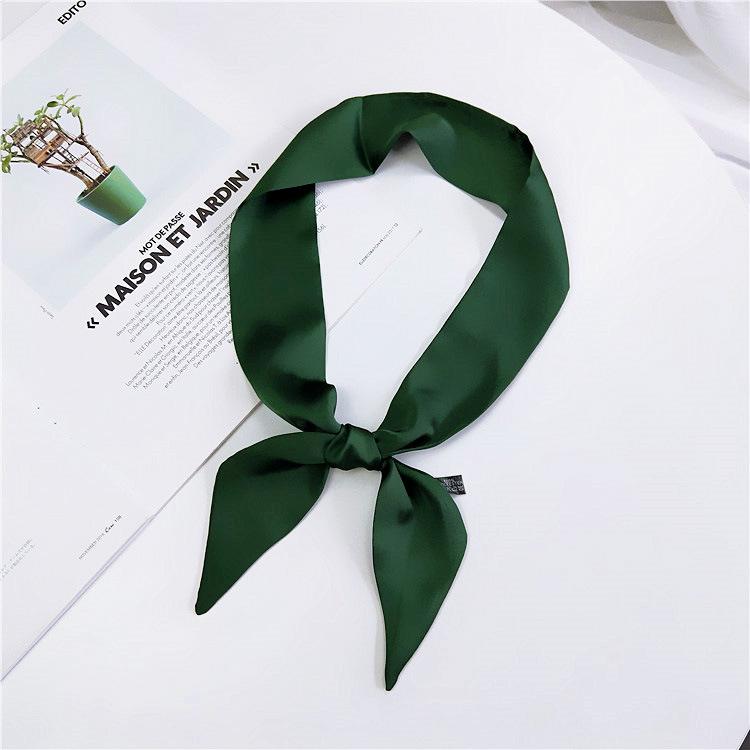 Neuer einfarbiger Schal für Damen im Frühling und Herbst, vielseitiges Band mit Handgelenksschlaufe, modische Dekoration, Nackenschutz für Studenten, kleiner Schal