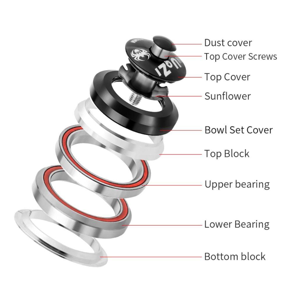1 1/8 Threadless Double Bearing Headset 42mm Semi-Integrated Headset Road Bike Headset MTB