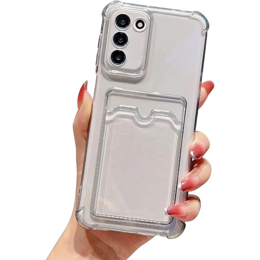 

Чехол-сумка для карточек для Samsung Galaxy A55 5G A35 A15 A24 A54 A14 A34 A23 A51 A21S A42 A50S A30S A50 Ударопрочный прозрачный чехол из ТПУ Galaxy A34