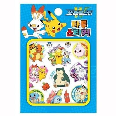 [JHQRMO40_4B] Pokemon W Tattoo Sticker Pokemon Tattoo