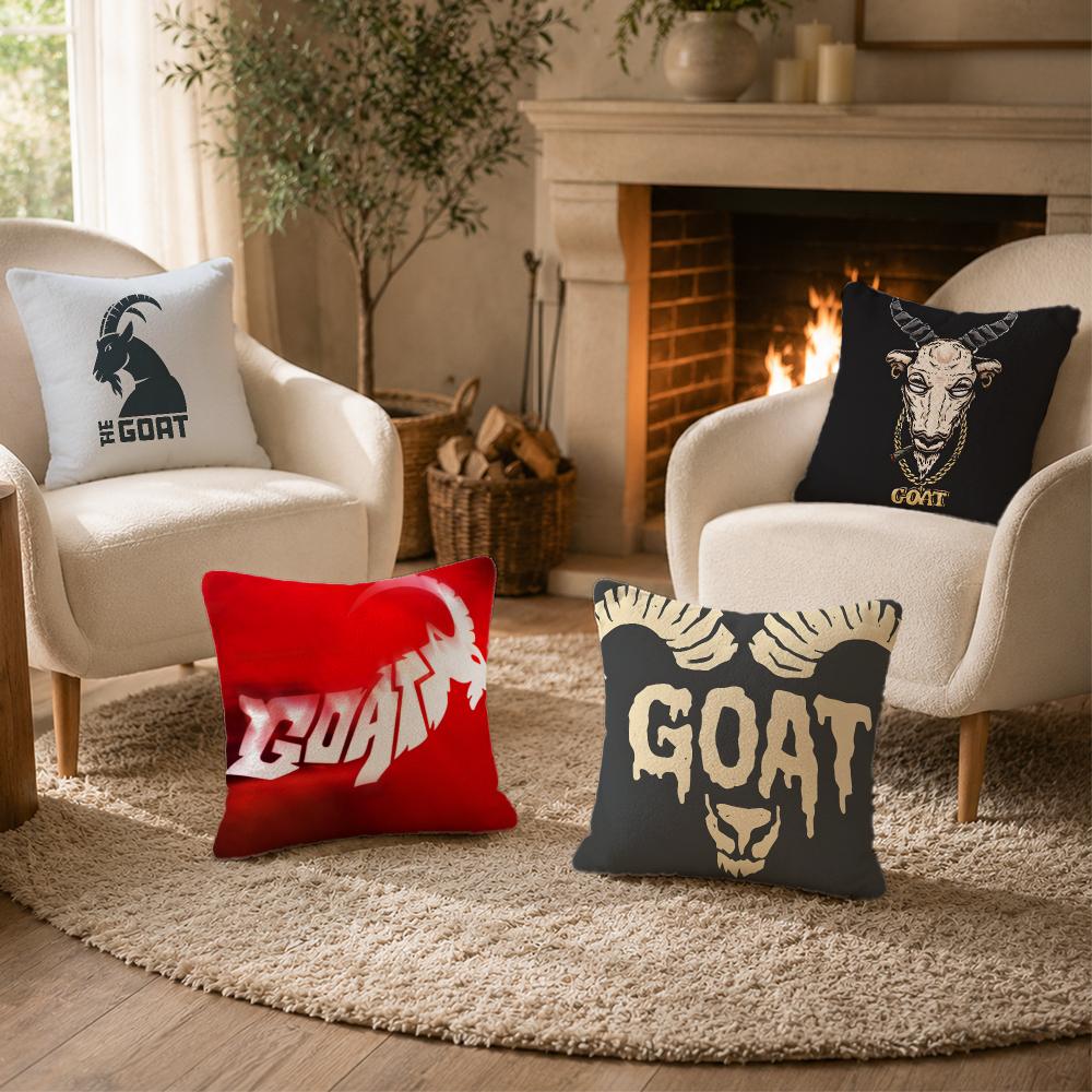 Game Goat Simulator Comedy Cushion Cover Personalized Short Plush Cushion Cover Sofa Pillowcase Bedroom Home Decor Gift