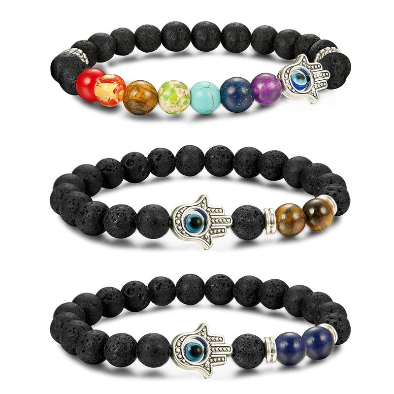 6/9 Pcs for Evil Eye String Bracelets Hamsa Hand Hand-Woven Bracelet Adjustable Red/Black Rope Cord Thread Braided Brace