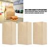 100 Pcs Kraft Paper Bag Food Grade Greaseproof Tear Resistant Disposable Brown Kraft Paper Grocery Bag