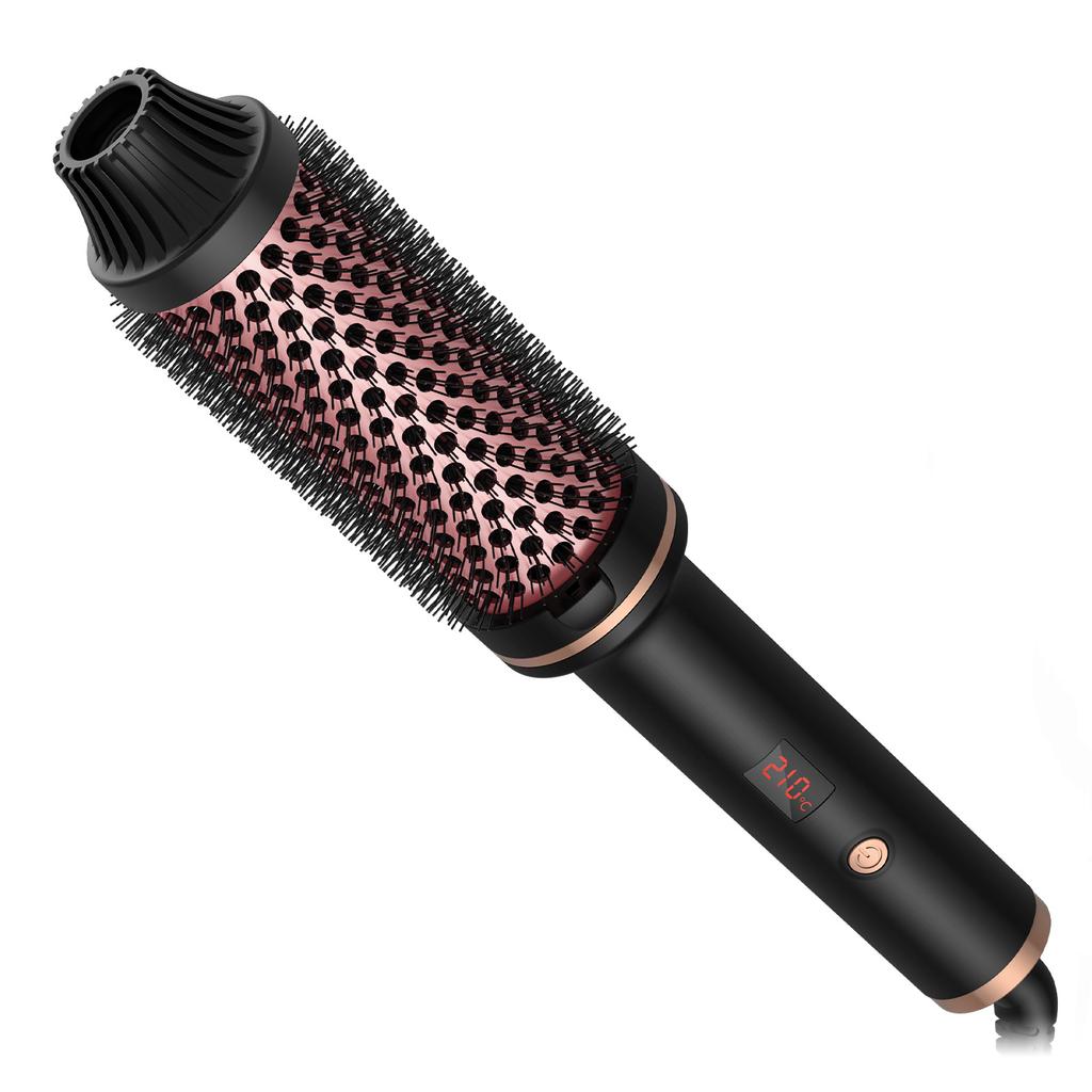 Hair Dryer Comb 2 In 1 Curling Iron Straight Hair Negative Ion Hair Dryer High Power Hot Air Comb