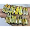 28-38 MM Natural Bumble Bee Jasper Pair Pear Cabochon Gemstone 08 Pair Lot C-759