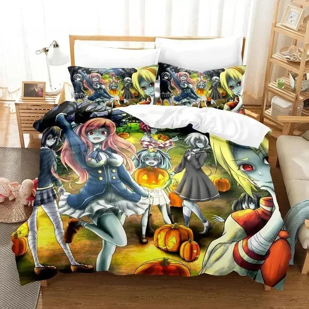 Zombie Land Saga Sängkläder Set Enkel Twin Full Queen King Size Sängset Vuxen Barn Sovrum Påslakan Set 3D-tryck lakan set