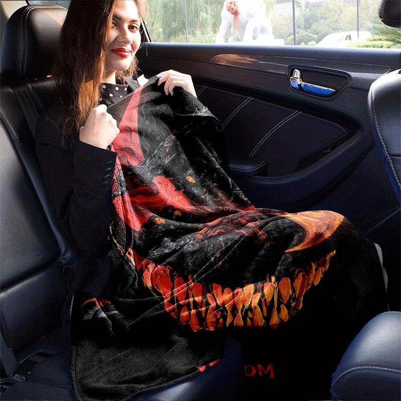 1pc Venom Printing Blanket - Soft, All-Season Throw for Living Room, Bedroom,Personalized Gift with Adorable Cartoon Design