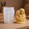 Virgin Holy Family Candle Making Silicone Mould For Religious Crafts And Home Decoration